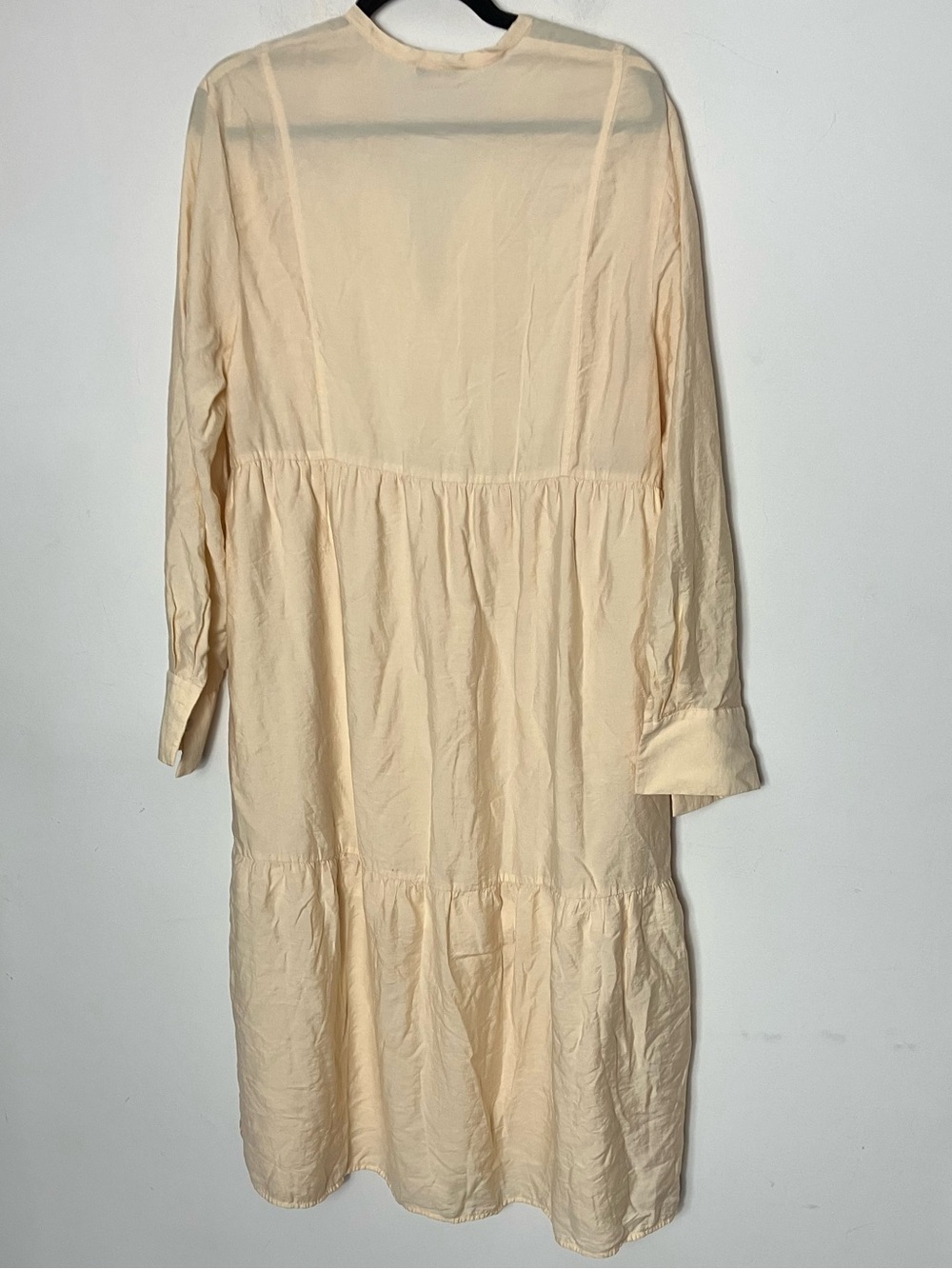 Vince dropped waist midi dress peasant dress‎ minimalist large - Picture 8 of 12